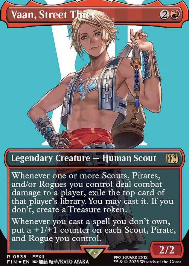 Vaan, Street Thief [ #0535 Surge Foil Borderless Alternate Art ] (FIN-R)