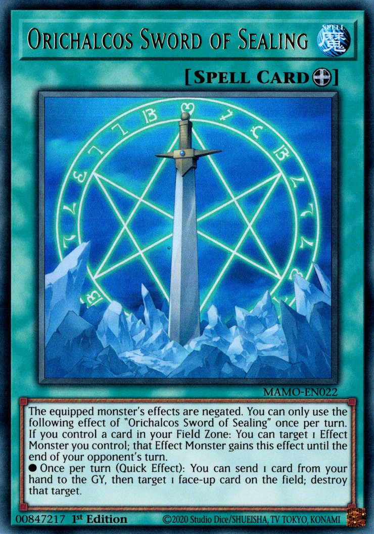 Orichalcos Sword of Sealing (MAMO-EN022)