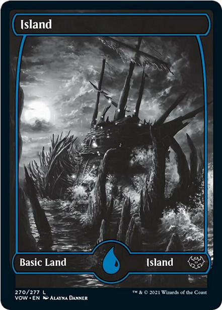 Island [#270 Full Art B&W] (VOW-C-FOIL)