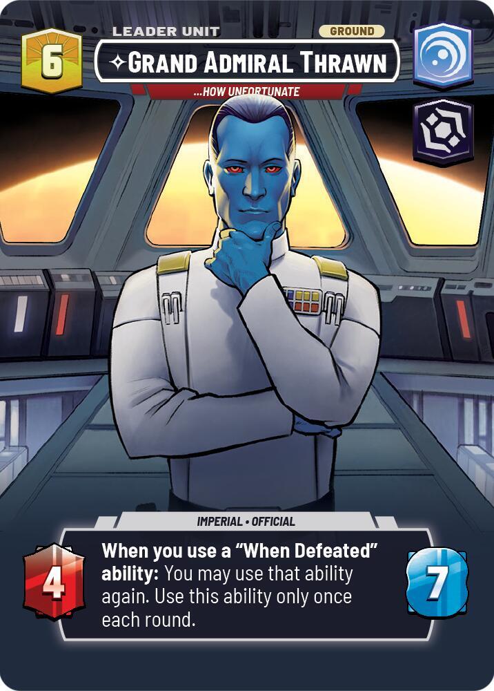 Grand Admiral Thrawn - ...How Unfortunate [#998 Showcase] (JTL-C) - PSA 9