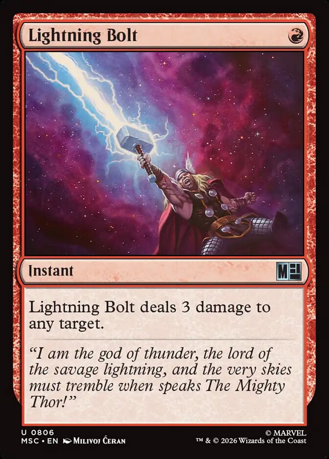 Lightning Bolt [ #0806 ] (MSC-U)