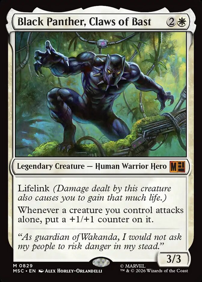 Black Panther, Claws of Bast [ #0829 ] (MSC-M)