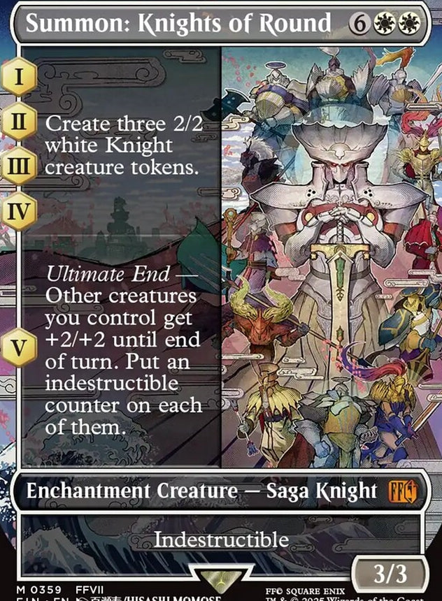Summon: Knights of Round [ #0359 Borderless Alternate Art ] (FIN-M)