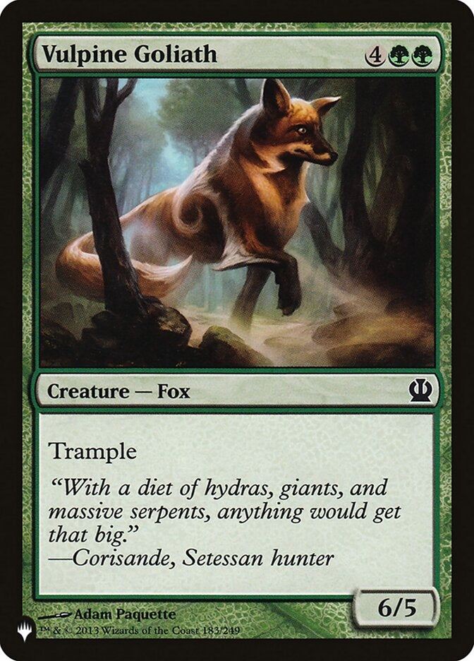 Vulpine Goliath (THS-C-LIST)