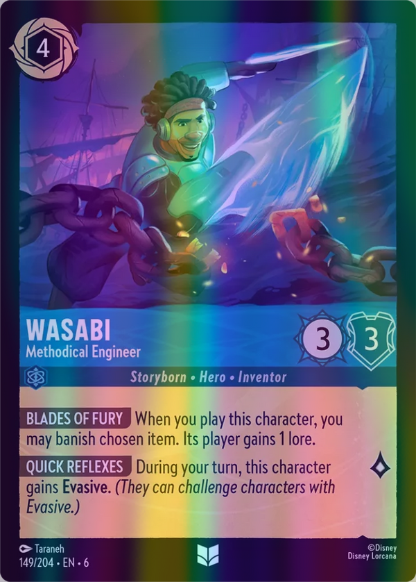 Wasabi - Methodical Engineer (Azurite Sea 149/204) Uncommon - Near Mint Cold Foil