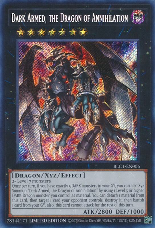 Dark Armed, the Dragon of Annihilation (BLC1-EN006) Secret Rare - Near Mint Limited