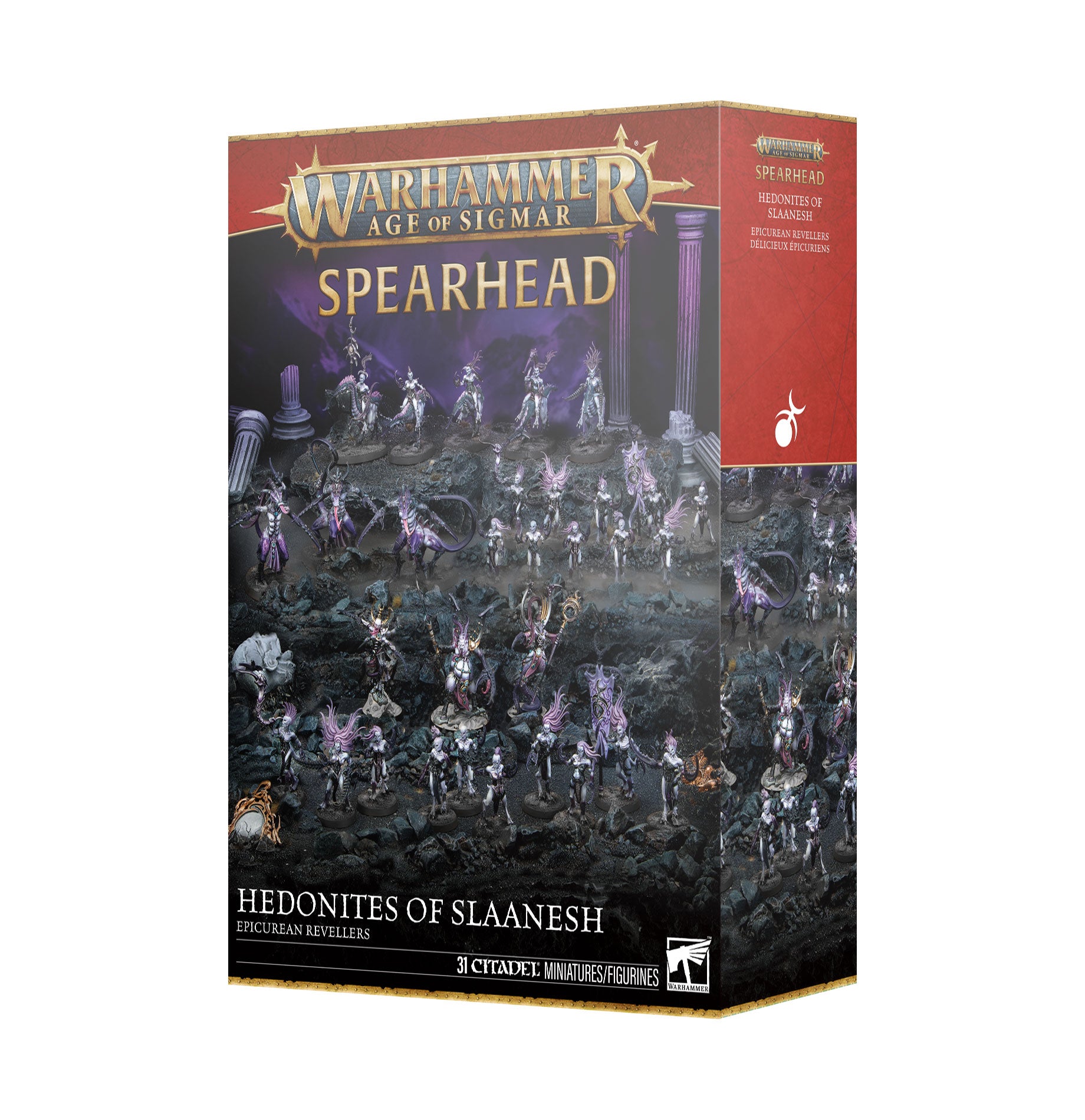 Age of Sigmar: Hedonites Of Slaanesh - Spearhead: Epicurean Revellers (31 Miniatures)