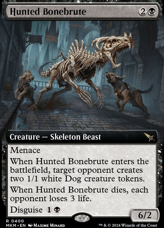Hunted Bonebrute [#0400 Extended Art] (MKM-R-FOIL)