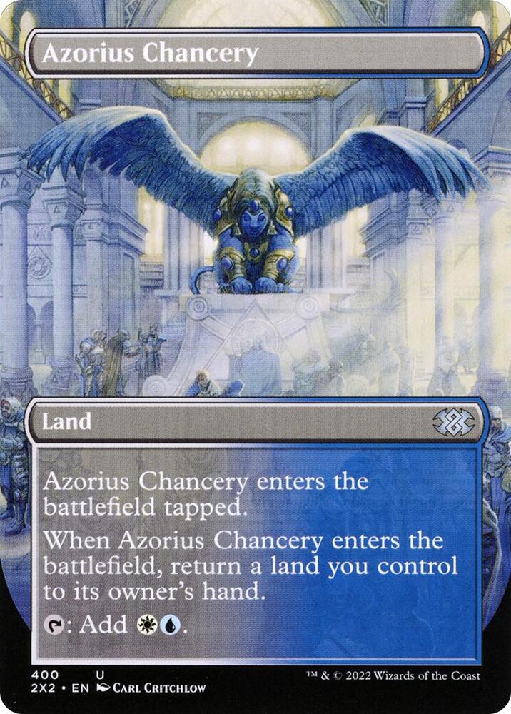 Azorius Chancery [#400 Alternate-Art Borderless] (2X2-U-FOIL)