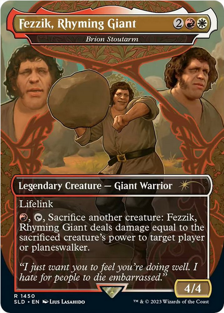 Fezzik, Rhyming Giant - Brion Stoutarm [#1450 Borderless] (SLD-R-FOIL)
