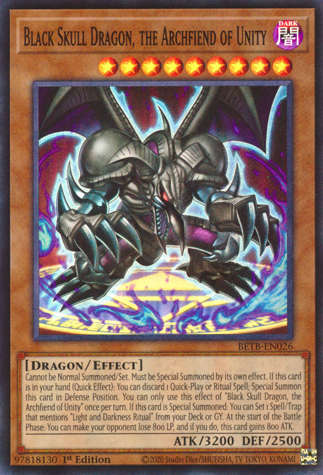 Black Skull Dragon, the Archfiend of Unity (BETB-EN026)