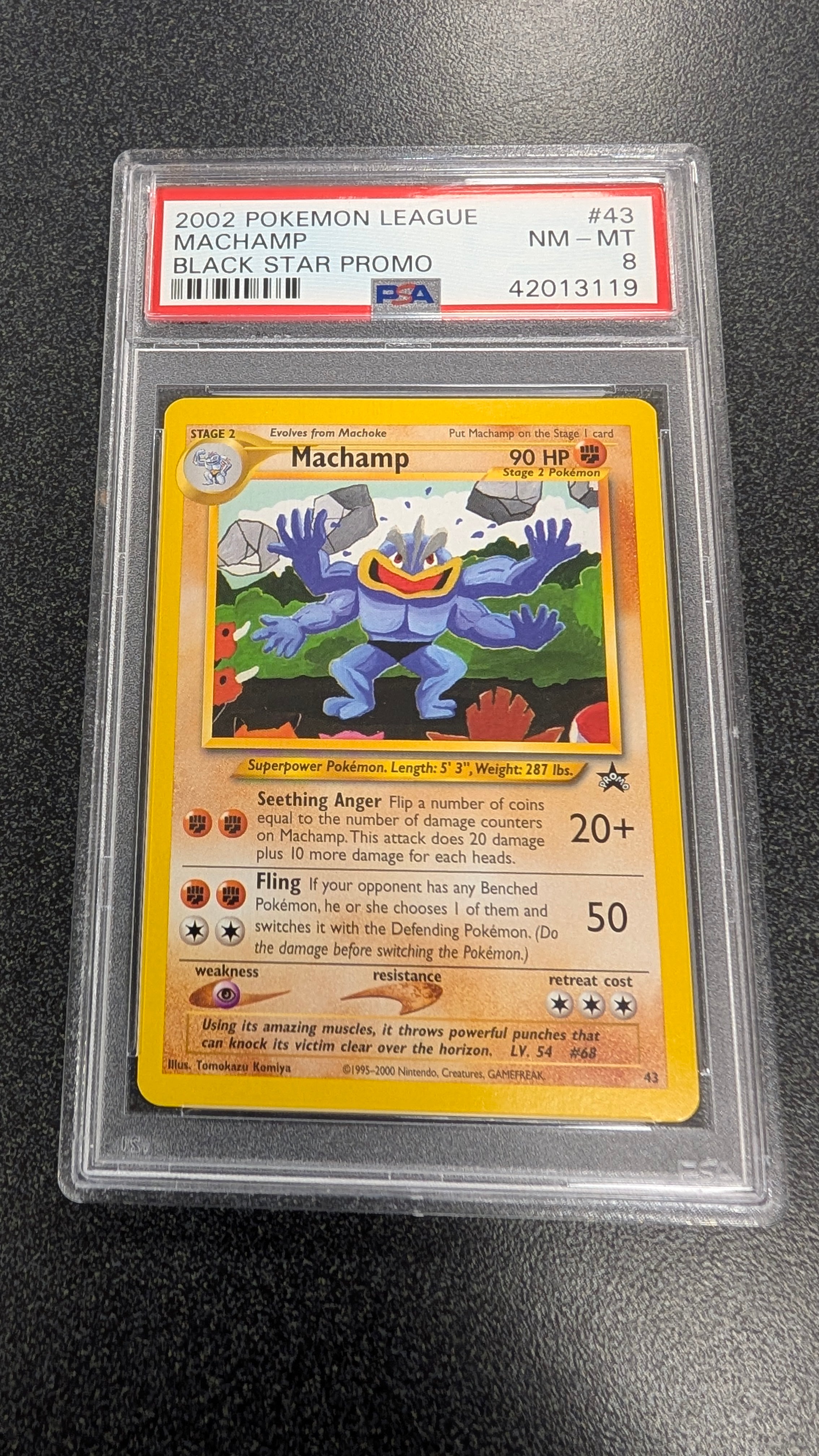 Machamp - 43 (BSP) Promo - Near Mint (Graded - PSA 8)