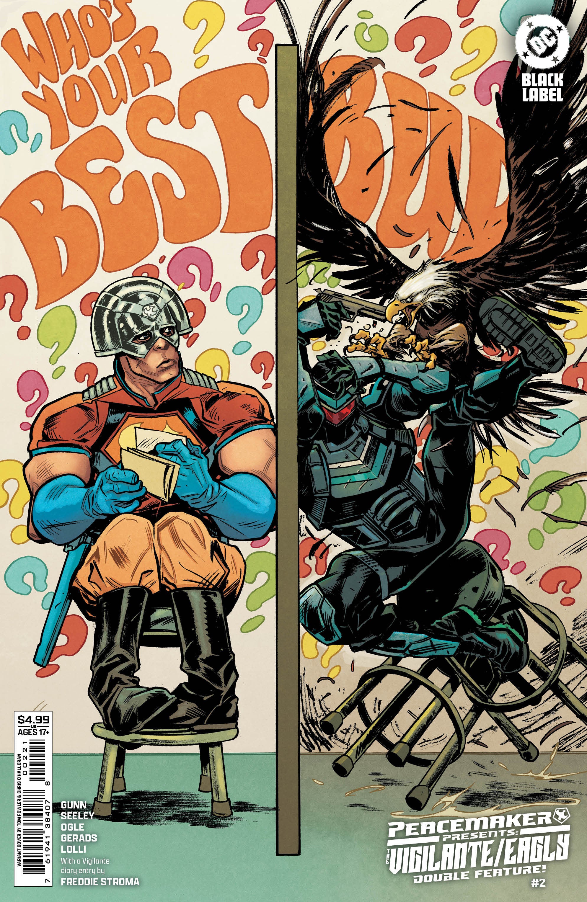 PEACEMAKER PRESENTS THE VIGILANTE EAGLY DOUBLE FEATURE #2 (OF 5) CVR B TOM FOWLER CARD STOCK VAR (MR)