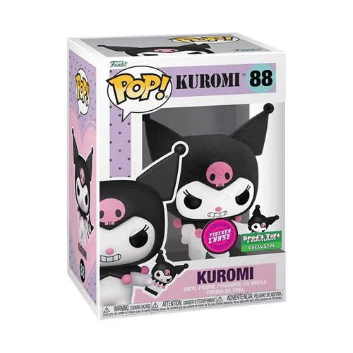 POP Figure: Sanrio Kuromi #0088 - Kuromi with Phone (Flocked) (CHASE)