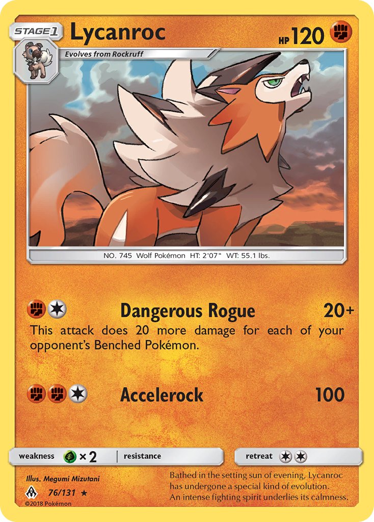 Lycanroc - 076/131 (FLI) Rare - Near Mint