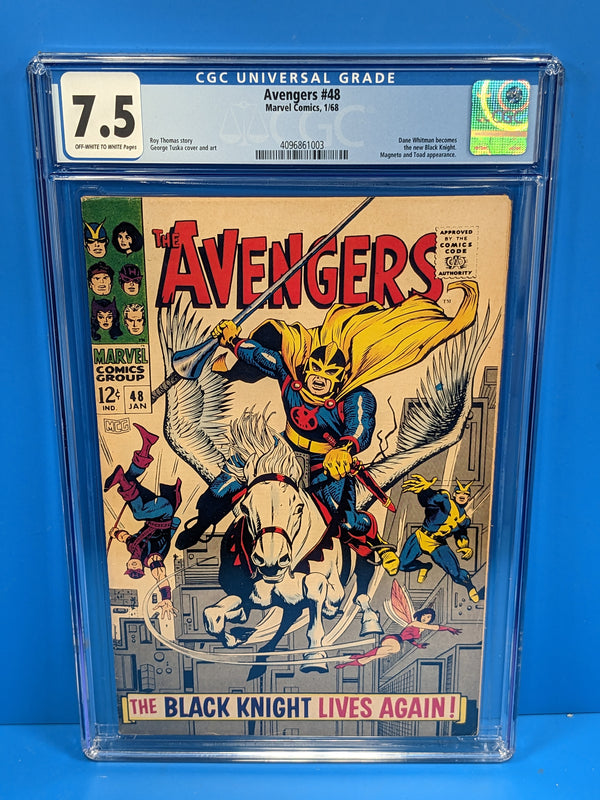 Avengers (1963 Series) #48 (CGC 7.5) 1st Appearance of The Black Knight