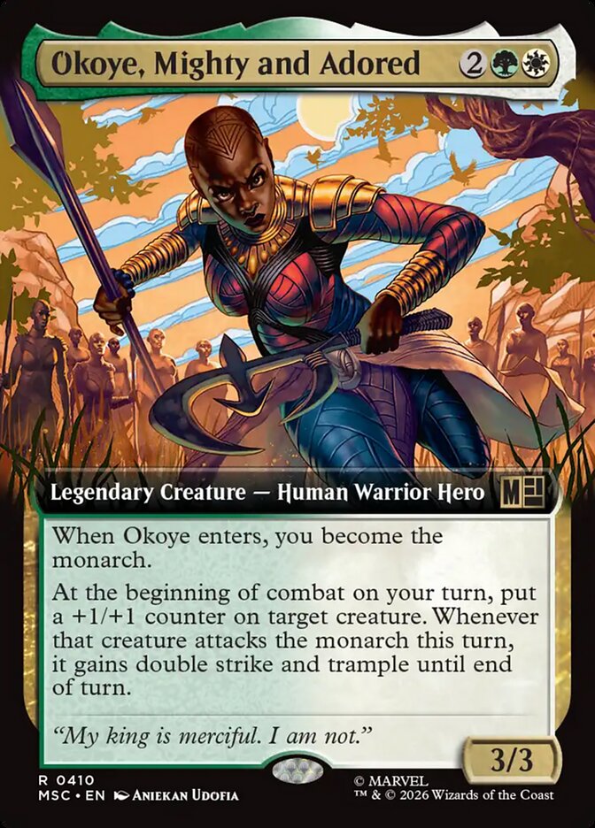 Okoye, Mighty and Adored [ #0410 Extended Art ] (MSC-R)