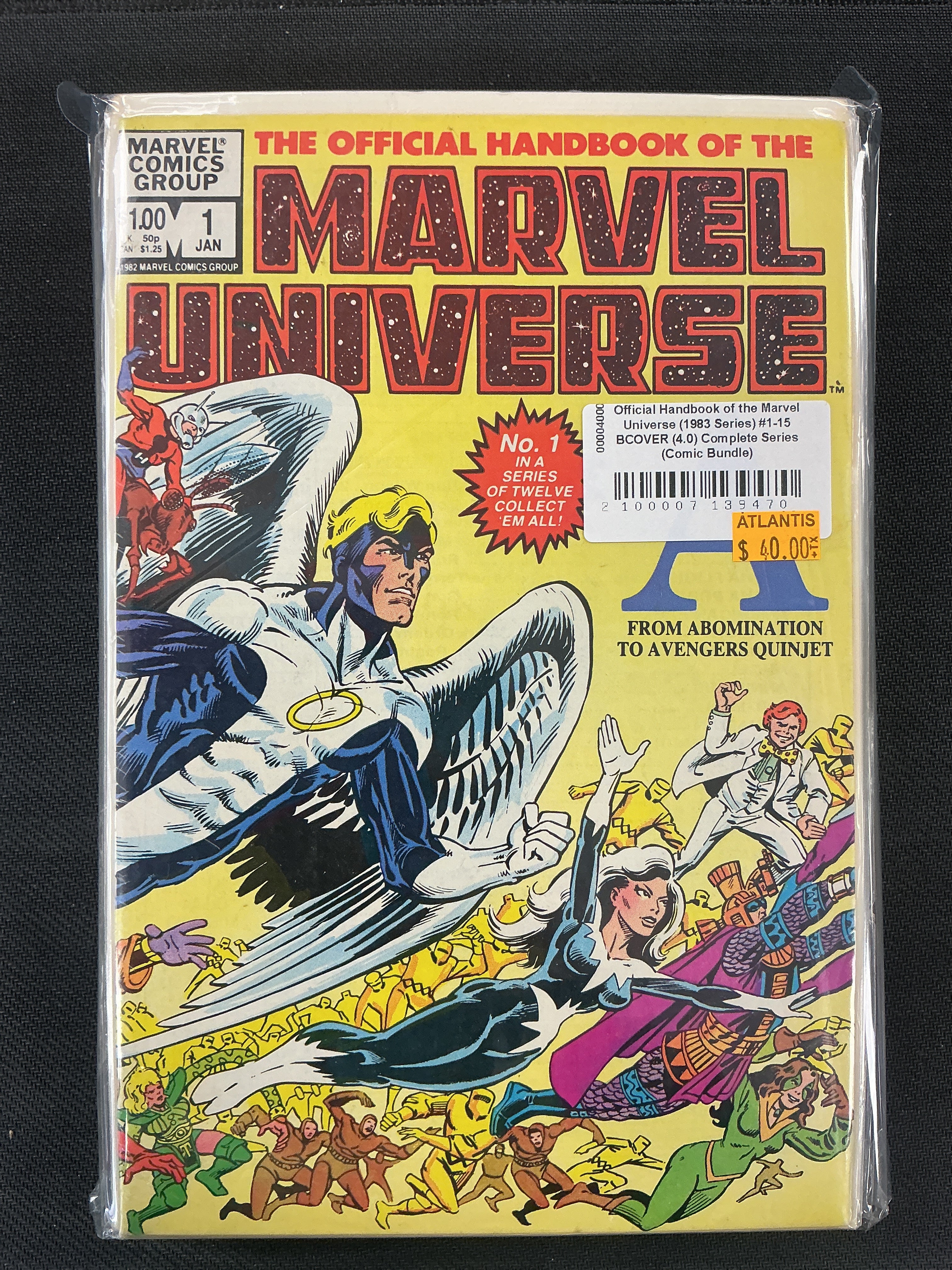 Official Handbook of the Marvel Universe (1983 Series) #1-15 BCOVER (4.0) Complete Series (Comic Bundle)