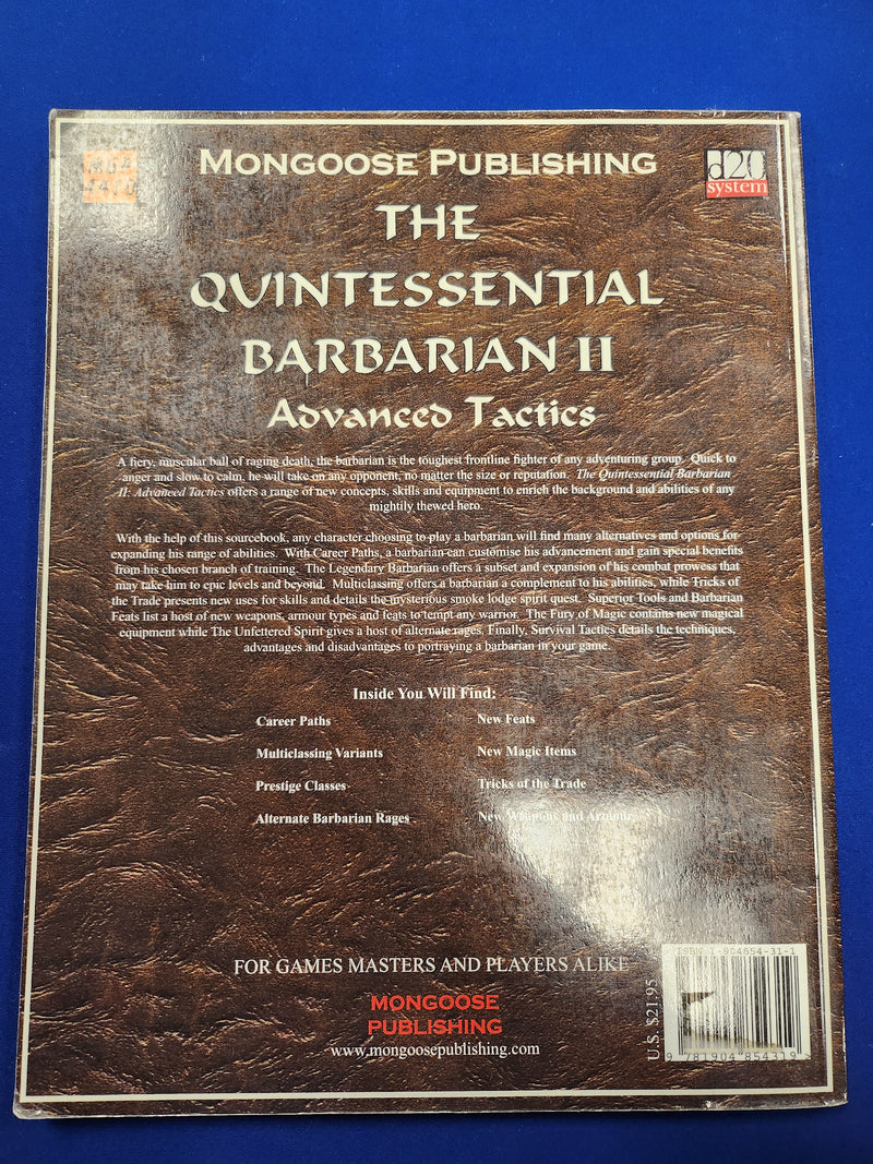 MGP 4410: The Quintessential Barbarian II Advnaced Tactics (USED)