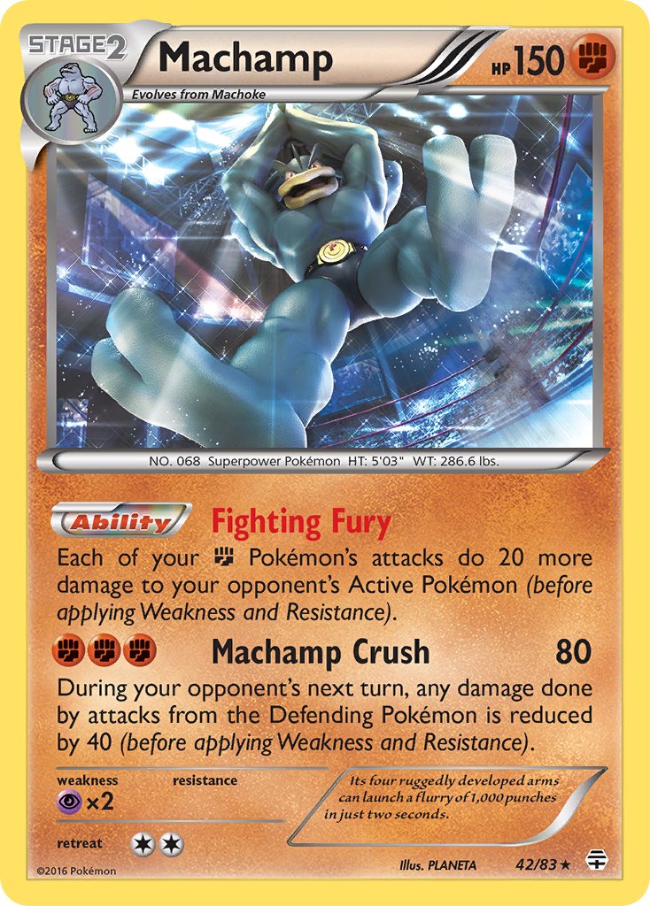 Machamp - 042/083 (GEN) Holo Rare - Near Mint Holofoil