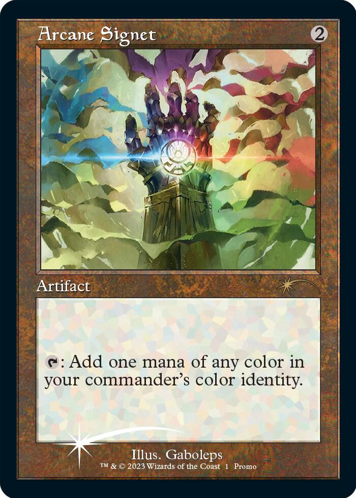 Arcane Signet (PRM-R-FOIL) MagicFest Cards (Retro Frame)
