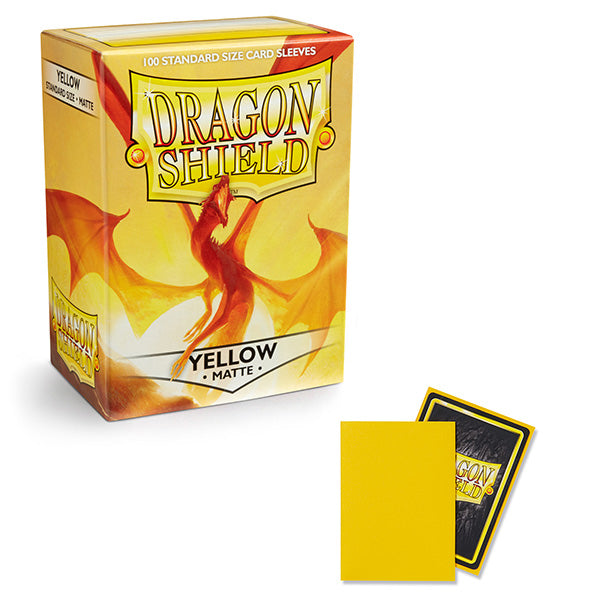 Dragon Shield: Standard - Matte: Yellow 100 Count