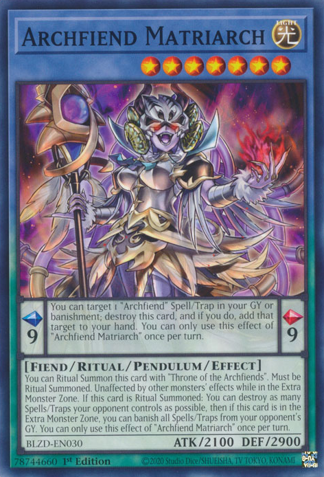 Archfiend Matriarch (BLZD-EN030)
