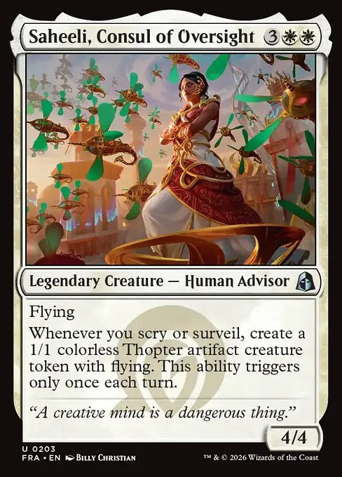 Saheeli, Consul of Oversight [ #0203 ] (FRA-U)