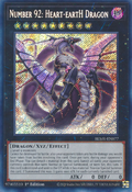 Number 92: Heart-eartH Dragon (BLMR-EN077) Secret Rare - Near Mint 1st Edition