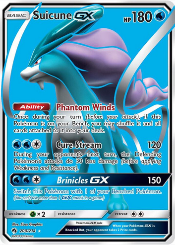 Suicune GX - 200/214 (LOT) Ultra Rare - Near Mint Full Art Holofoil