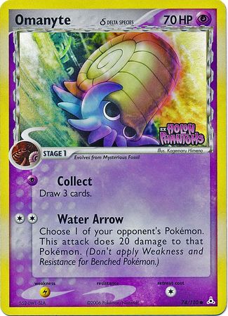 Omanyte (047/110) Common Reverse Holo - Near Mint