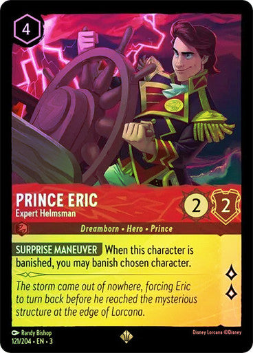 Prince Eric - Expert Helmsman (Into the Inklands 121/204) Super Rare - Near Mint Cold Foil