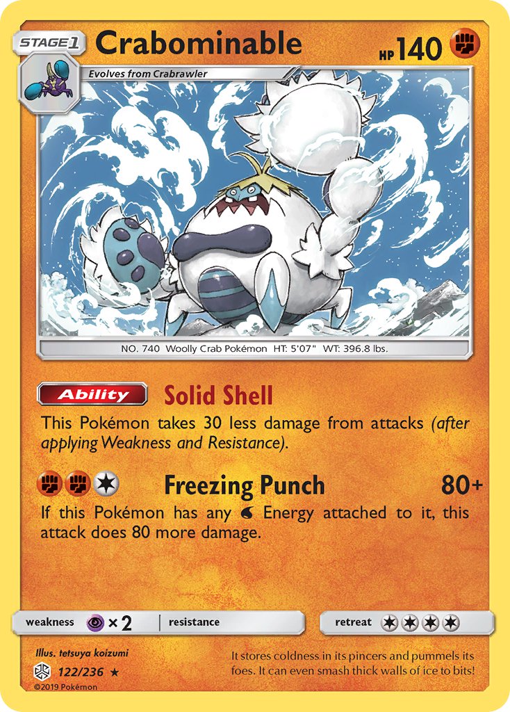 Crabominable - 122/236 (CEC) Rare - Near Mint