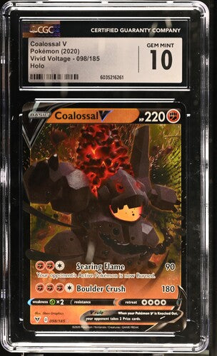 Coalossal V - 098/185 (SWSH04) Ultra Rare - Near Mint Holofoil (Graded CGC 10)