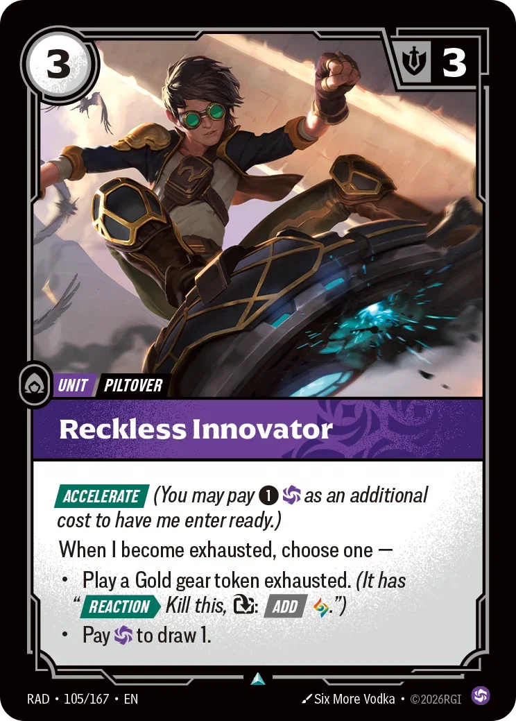 Reckless Innovator - 105/167 (RAD) Uncommon