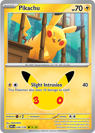 Pikachu - 036/128 (30C) Pikachu Rare