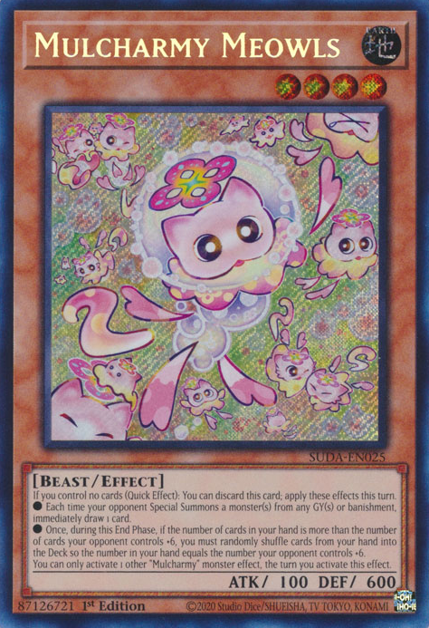 Mulcharmy Meowls (SUDA-EN025) Secret Rare - Near Mint 1st Edition