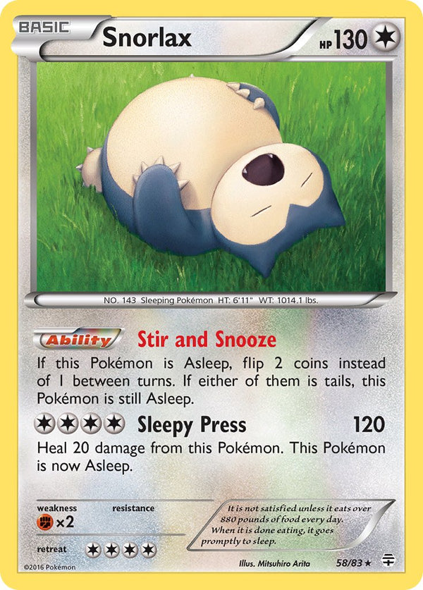 Snorlax - 058/083 (GEN) Rare - Near Mint