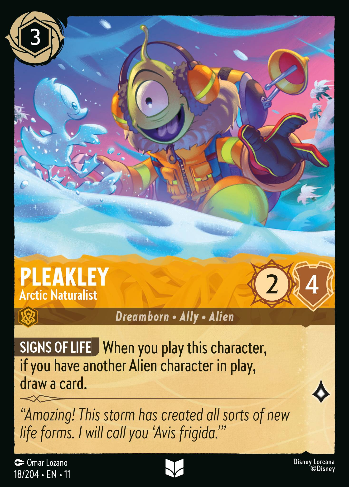 Pleakley - Arctic Naturalist (018/204 - Winterspell)  Uncommon