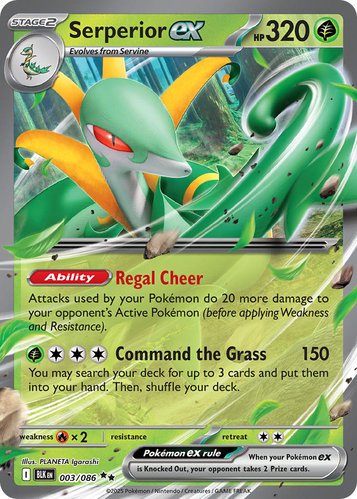 Serperior ex - 003/086 (BLK) Double Rare
