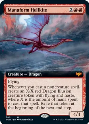 Manaform Hellkite [#380 Extended Art] (VOW-M-FOIL)