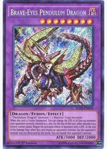 Brave-Eyes Pendulum Dragon  (RATE-EN039) Near Mint 1st Edition