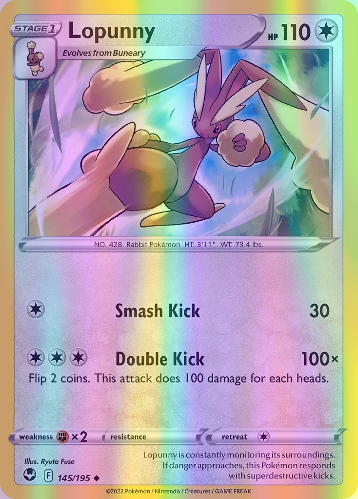 Lopunny - 145/195 (SWSH12) Uncommon - Near Mint Reverse Holofoil