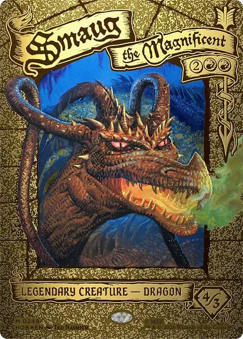 Smaug the Magnificent [ #0249 Borderless Gleaming Headliner ] (HOB-M)