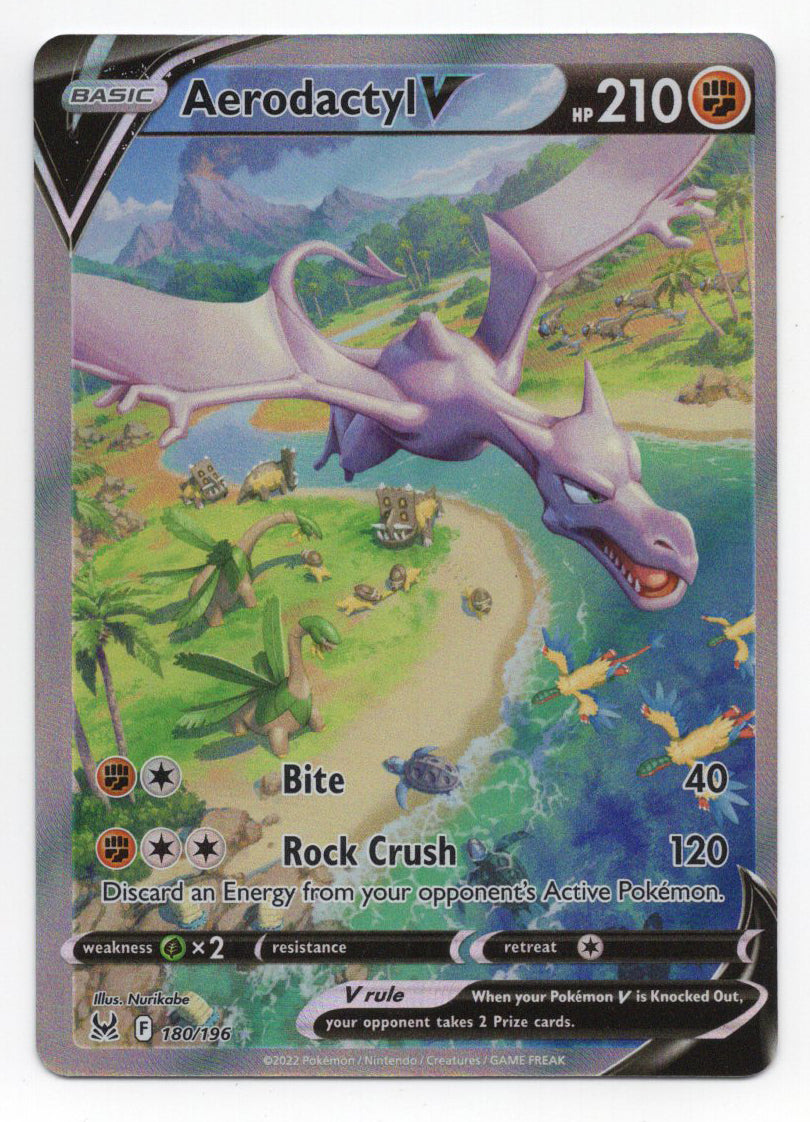 Aerodactyl V (Alternate Full Art) - 180/196 (SWSH11) Ultra Rare - Light Play Holofoil