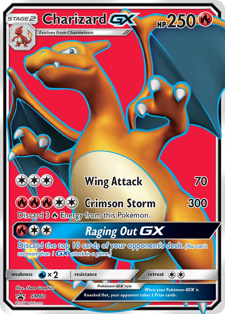 Charizard GX - SM60 (SM:PR) Promo - Near Mint Holofoil