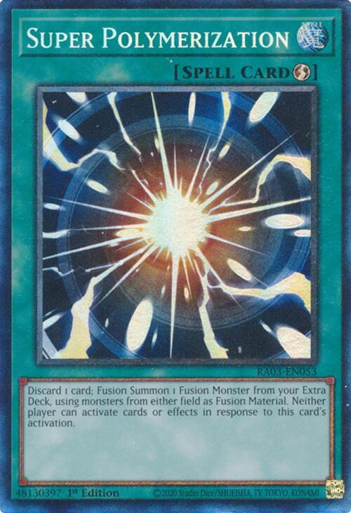 Super Polymerization (RA03-EN053) Prismatic Collector's Rare - Near Mint 1st Edition