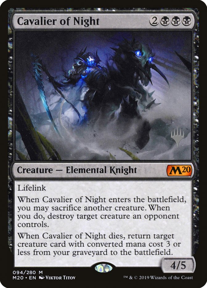 Cavalier of Night (M20-M-PP-FOIL)