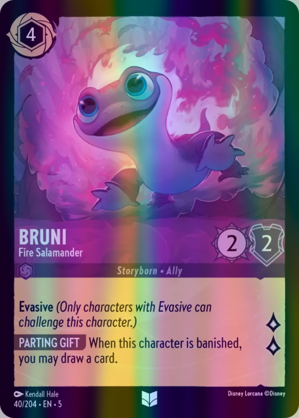 Bruni - Fire Salamander (Shimmering Skies 040/204) Uncommon - Near Mint Cold Foil