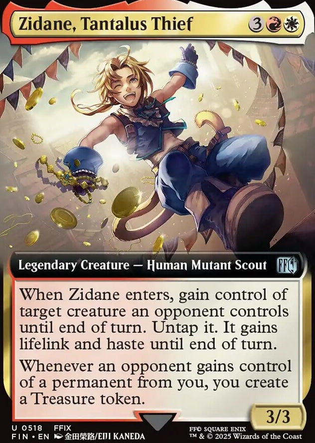 Zidane, Tantalus Thief [ #0518 Extended Art ] (FIN-U)